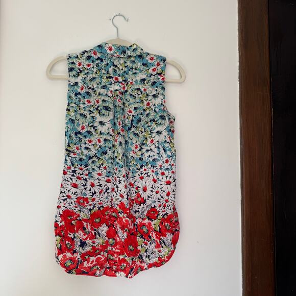 Limited Edition Conversations by Anthropologie 6/52 Floral Sleeveless Top - Picture 2 of 7
